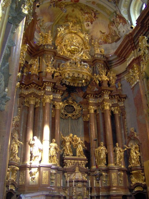 Interior of the church of Melk Monastery